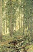 Ivan Shishkin Brook in a Forest oil on canvas